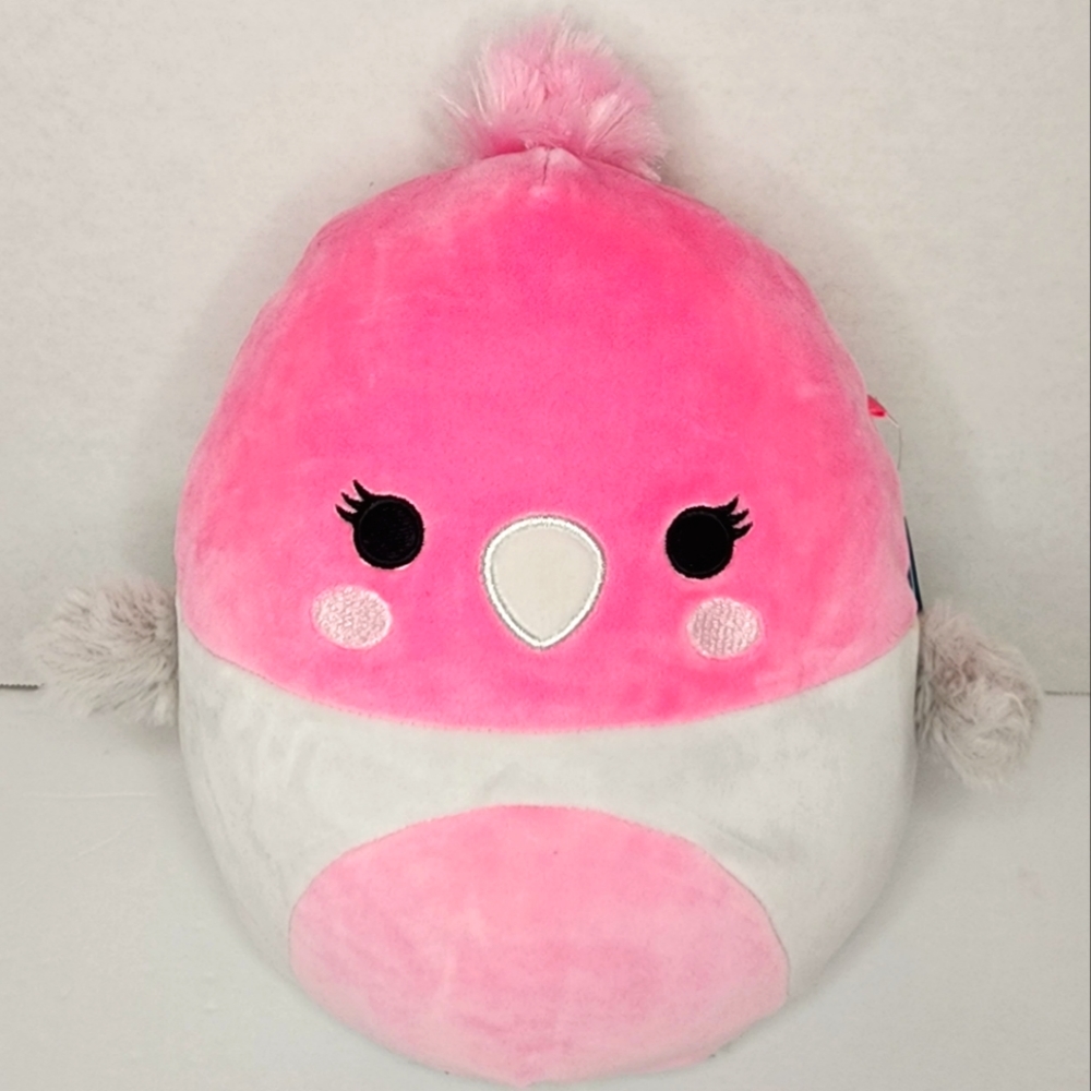 Jayla 🐦 FTM Pink Galah Cockatoo Original Squishmallow by Kelly Toy ☆ NWT ☆
